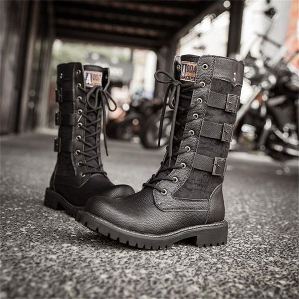 boots fashion mens motorcycle leather male footwear cowboy casual shoes men military tactical gothic punk 220913, Black
boots fashion mens motorcycle leather male footwear cowboy casual shoes men military tactical gothic punk 220913, Black