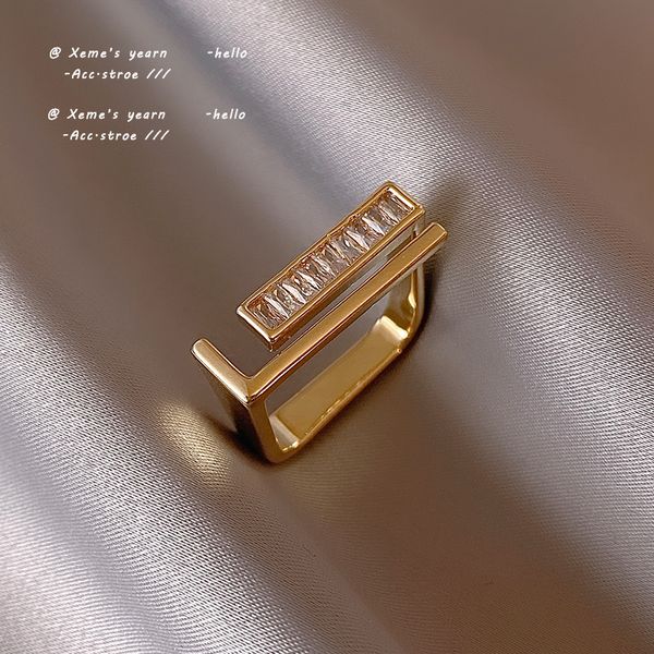 copper alloy zircon geometric square open rings for woman christmas party girls luxury jewelry fashion accessories, Silver
copper alloy zircon geometric square open rings for woman christmas party girls luxury jewelry fashion accessories, Silver
