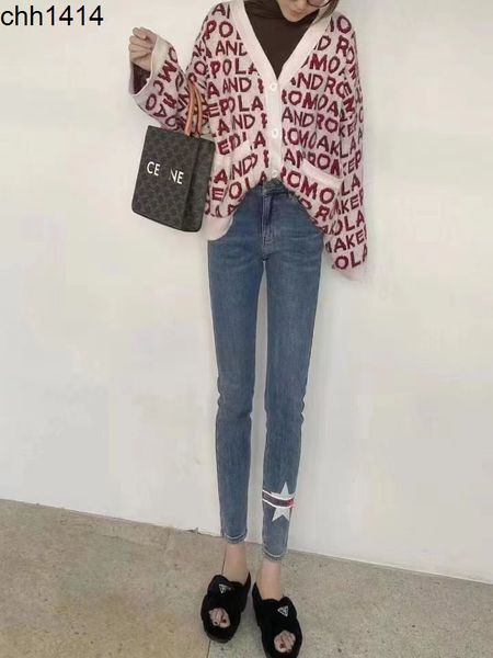 22 new ce home back pocket embroidery five pointed star print pencil jeans pants women summer, Blue
22 new ce home back pocket embroidery five pointed star print pencil jeans pants women summer, Blue