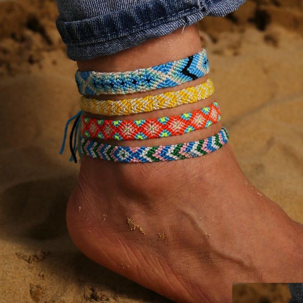 id identification summer bohemian identification foot bracelets luxury designer jewelry women girls mticolor rope braided a sexyhanz dhgbj, Black
id identification summer bohemian identification foot bracelets luxury designer jewelry women girls mticolor rope braided a sexyhanz dhgbj, Black