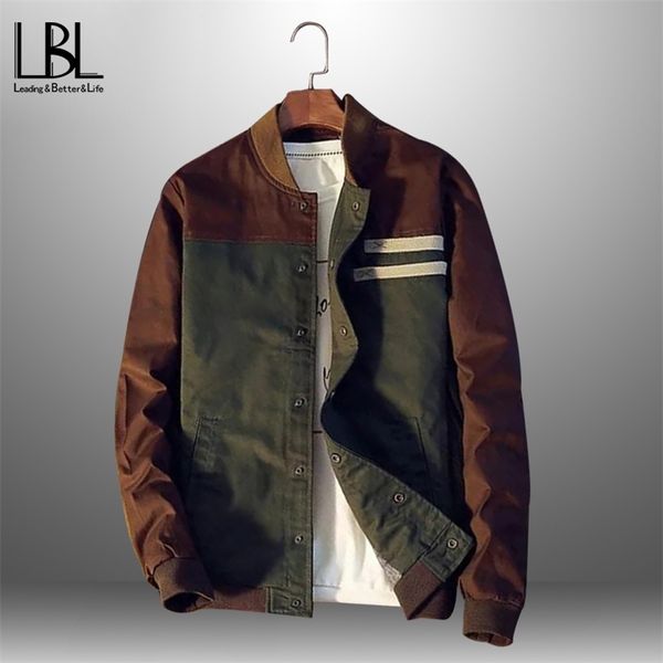 men's leather faux mens casual patchwork jackets military man stand collar zipper coats slim male fashion outerwear baseball uniform 22, Black
men's leather faux mens casual patchwork jackets military man stand collar zipper coats slim male fashion outerwear baseball uniform 22, Black