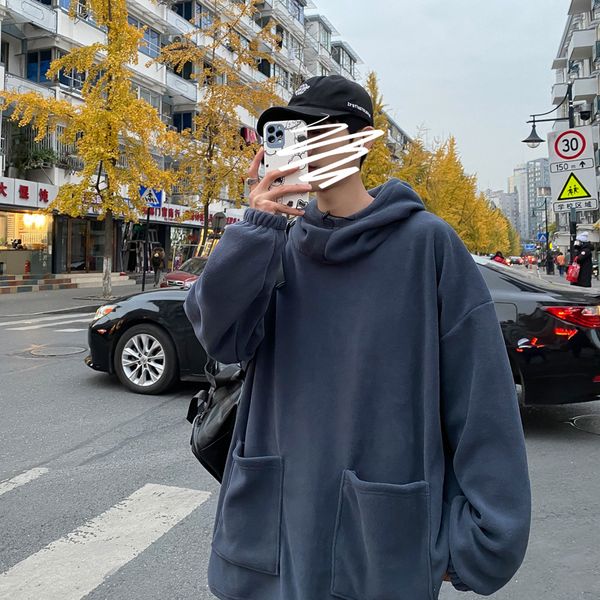 men s hoodies sweatshirts loose oversized men hooded hip hop plus size couple streetwear harajuku pullover outwear 220913, Black
men s hoodies sweatshirts loose oversized men hooded hip hop plus size couple streetwear harajuku pullover outwear 220913, Black