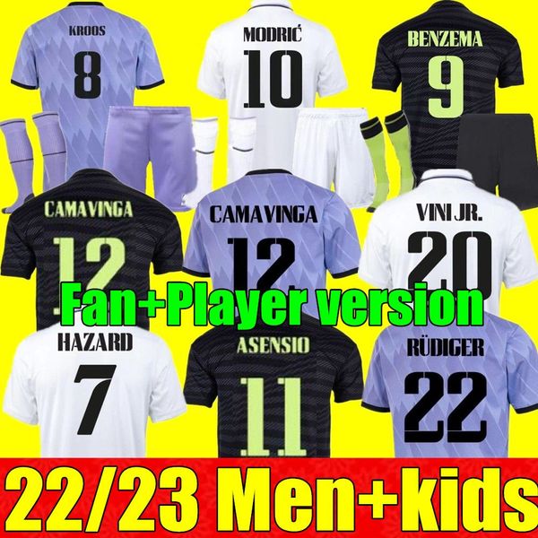 22 23 fans player version soccer jerseys 3rd benzema real madrids 2022 2023 finals champions 14 kit rodrgo camiseta vini jr camavinga tchoua, White;black
22 23 fans player version soccer jerseys 3rd benzema real madrids 2022 2023 finals champions 14 kit rodrgo camiseta vini jr camavinga tchoua, White;black