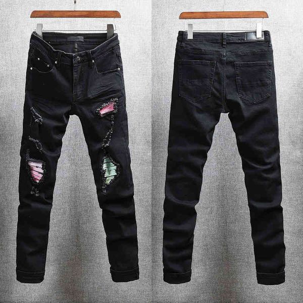 fashion street cowboy casual pants micro elastic cotton youth light blue splash paint tight jeans anniris hole breaking patch cloth trend le
fashion street cowboy casual pants micro elastic cotton youth light blue splash paint tight jeans anniris hole breaking patch cloth trend le