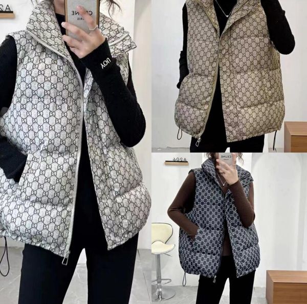 men and women solid down cotton vest sleeveless jacket full body letter print weskit jackets casual bodywarmer vests coat puffer doudoune ho, Black;white
men and women solid down cotton vest sleeveless jacket full body letter print weskit jackets casual bodywarmer vests coat puffer doudoune ho, Black;white