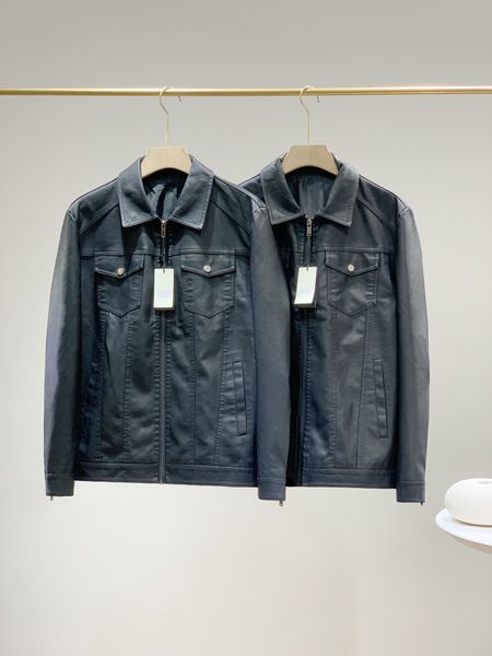 men's leather jacket coat fall new fashion lapel slim long sleeve plus size coat #l-5xl, Black
men's leather jacket coat fall new fashion lapel slim long sleeve plus size coat #l-5xl, Black