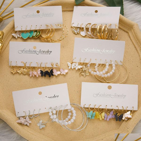 hoop huggie 6-9pair/set tassel acrylic fashion hoop earrings women bohemian heart buttefly set big geometric hie drop ear newdhdhvu5, Golden;silver
hoop huggie 6-9pair/set tassel acrylic fashion hoop earrings women bohemian heart buttefly set big geometric hie drop ear newdhdhvu5, Golden;silver
