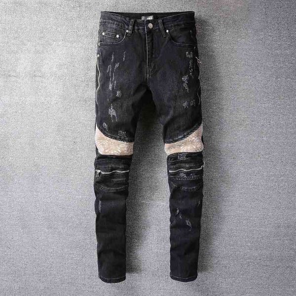 fashion street cowboy casual pants micro elastic cotton youth light blue splash paint tight jeans anniris hole breaking patch cloth trend le
fashion street cowboy casual pants micro elastic cotton youth light blue splash paint tight jeans anniris hole breaking patch cloth trend le