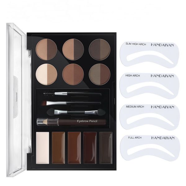 handaiyan eyebrow kit with stamp eyebrows enhancer powder makeup 12 color no smudge long-lasting natural easy to wear professional waterproo
handaiyan eyebrow kit with stamp eyebrows enhancer powder makeup 12 color no smudge long-lasting natural easy to wear professional waterproo
