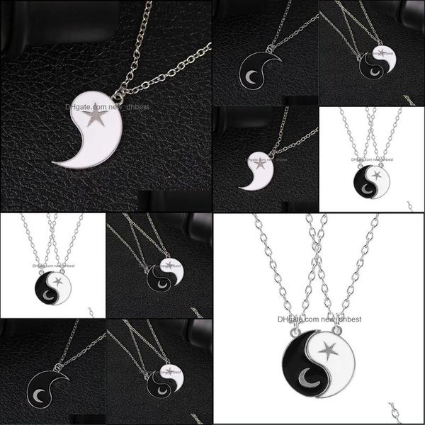 pendant necklaces 1 pair tai chi paired pendant couple necklaces for lovers friends yin yang long gold chain necklace fashi newdhdhqhu, Silver
pendant necklaces 1 pair tai chi paired pendant couple necklaces for lovers friends yin yang long gold chain necklace fashi newdhdhqhu, Silver