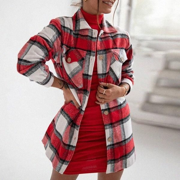 women's jackets women's jackets autumn retro plaid print ladies outerwear women casual turn-down collar single breasted coats str, Black;brown
women's jackets women's jackets autumn retro plaid print ladies outerwear women casual turn-down collar single breasted coats str, Black;brown