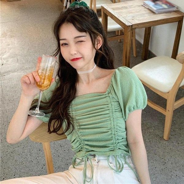 women's blouses & shirts women's blouses & shirts women fashion puff sleeve square collar exposed navel shirt chic green drawstrin, White
women's blouses & shirts women's blouses & shirts women fashion puff sleeve square collar exposed navel shirt chic green drawstrin, White