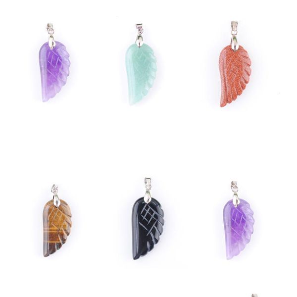 pendant necklaces natural gemstone angel wings pendants beads for necklace earrings jewelry making tigers eye opalamethyst r lulubaby dhfpq, Silver
pendant necklaces natural gemstone angel wings pendants beads for necklace earrings jewelry making tigers eye opalamethyst r lulubaby dhfpq, Silver