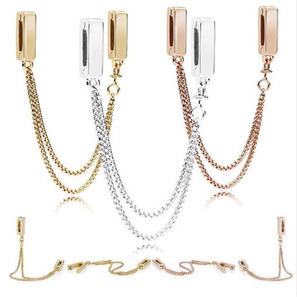 2018 new reflections floating chains safety chain charm 100% 925 sterling silver beads fit pandora bracelet gift diy jewelry238k, Bronze;silver
2018 new reflections floating chains safety chain charm 100% 925 sterling silver beads fit pandora bracelet gift diy jewelry238k, Bronze;silver