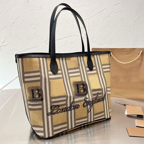 canvas checkered tote shopping bag handbags leather handle large capacity pocket shoulder bags classic vegetable basket brand letters
canvas checkered tote shopping bag handbags leather handle large capacity pocket shoulder bags classic vegetable basket brand letters