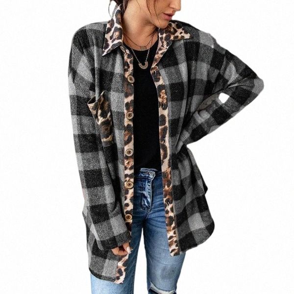 women's jackets women's jackets fashion turn-down collar single breasted long sleeve with pockets leopard plaid manteau femme v6ad, Black;brown
women's jackets women's jackets fashion turn-down collar single breasted long sleeve with pockets leopard plaid manteau femme v6ad, Black;brown