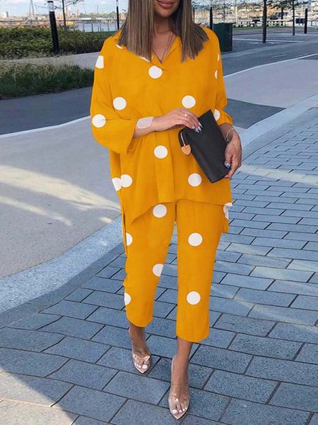 women's two piece pants two piece sets zanzea fashion polka dot printed pant sets women summer matching sets casual urban tracksuits tr, White
women's two piece pants two piece sets zanzea fashion polka dot printed pant sets women summer matching sets casual urban tracksuits tr, White