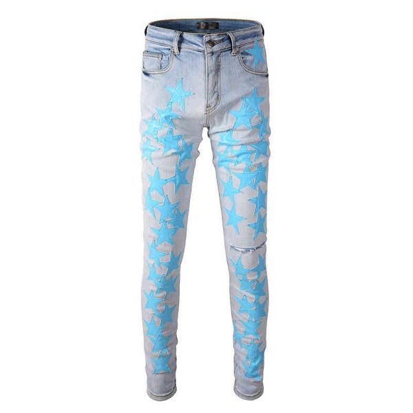 fashion street cowboy casual pants micro elastic cotton youth light blue splash paint tight jeans anniris hole breaking patch cloth trend le
fashion street cowboy casual pants micro elastic cotton youth light blue splash paint tight jeans anniris hole breaking patch cloth trend le