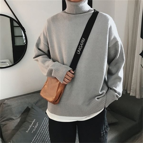 men's sweaters men oversized turtleneck winter korean fashions pullover harajuku black knitwear 220912, White;black
men's sweaters men oversized turtleneck winter korean fashions pullover harajuku black knitwear 220912, White;black