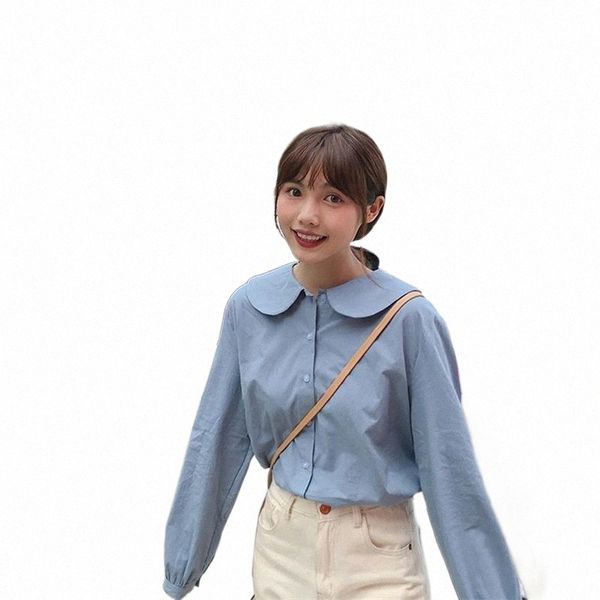 women's blouses & shirts women's blouses & shirts pure color sweet doll collar shirt ulzzang japanese ladies vintage female korean, White
women's blouses & shirts women's blouses & shirts pure color sweet doll collar shirt ulzzang japanese ladies vintage female korean, White