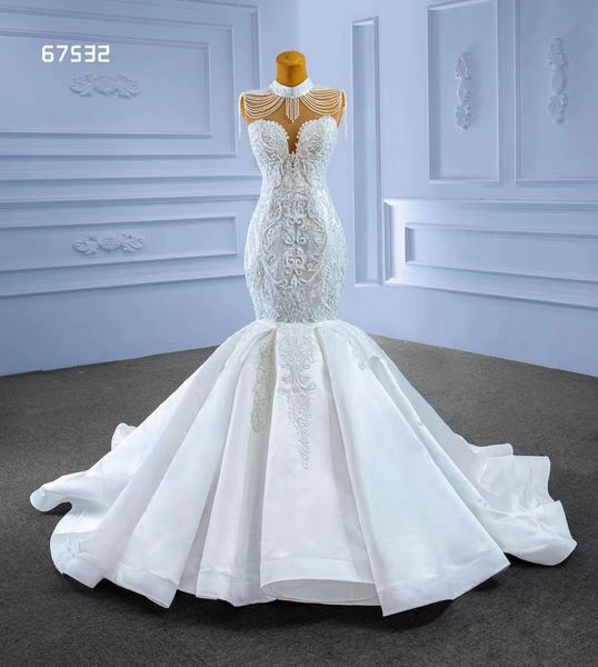 mermaid wedding dresses high neck embroidered sweetheart tail dress women wedding charming sm67532, White
mermaid wedding dresses high neck embroidered sweetheart tail dress women wedding charming sm67532, White