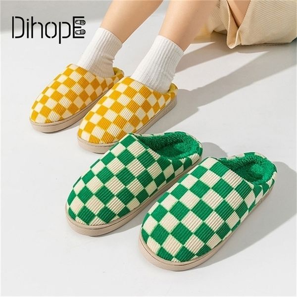 slippers winter women home fashion checkerboard print ladies warm shoes woman house slip on flats slides 220913, Black
slippers winter women home fashion checkerboard print ladies warm shoes woman house slip on flats slides 220913, Black