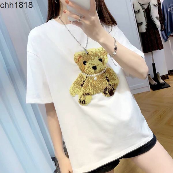jiuskoli summer 21 new three-dimensional embroidery teddy bear half sleeve t-shirt women's loose lovers' wear men's and women, White
jiuskoli summer 21 new three-dimensional embroidery teddy bear half sleeve t-shirt women's loose lovers' wear men's and women, White