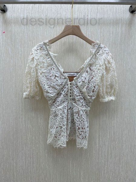 women's t-shirt designer shenzhen nanyou 2021 new v-neck lace back zipper customized diamond elegant slim 2nns, White
women's t-shirt designer shenzhen nanyou 2021 new v-neck lace back zipper customized diamond elegant slim 2nns, White