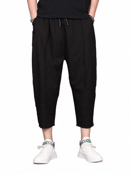 men's pants men's pants summer pure color elastic waist trend ice silk low crotch cross large size fashion nine points casual radi, Black
men's pants men's pants summer pure color elastic waist trend ice silk low crotch cross large size fashion nine points casual radi, Black