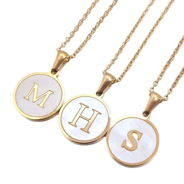 initial letter necklace a-z white shell round alphabet pendants stainless steel letters men women pendant charm jewelry gift, Silver
initial letter necklace a-z white shell round alphabet pendants stainless steel letters men women pendant charm jewelry gift, Silver