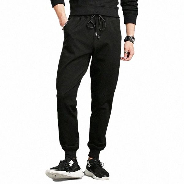men's pants men's pants edmund spring sports tight belt fashion u22k#, Black