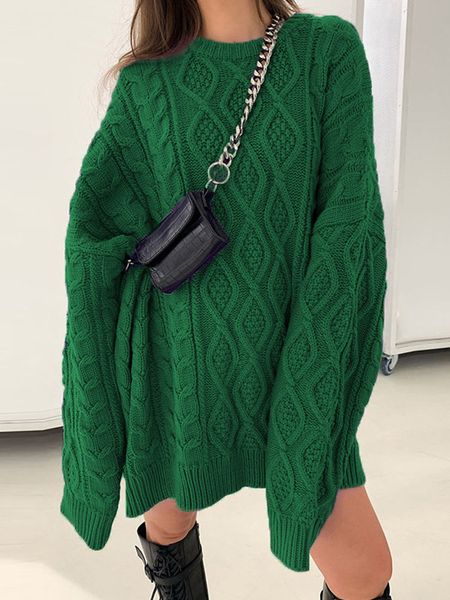 women s sweaters long sleeve knitted pullovers oversized sweater women autumn winter gothic loose crochet o neck fashion mini dress elegant, White;black
women s sweaters long sleeve knitted pullovers oversized sweater women autumn winter gothic loose crochet o neck fashion mini dress elegant, White;black