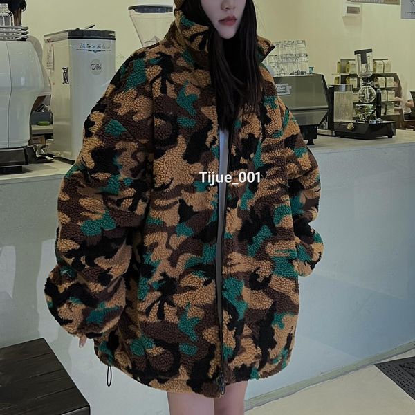 22fw france new fashion men women fleece jacket designer luxury camouflage coat high end winter thick fur outwear cardigan casual loose warm, Black;brown
22fw france new fashion men women fleece jacket designer luxury camouflage coat high end winter thick fur outwear cardigan casual loose warm, Black;brown