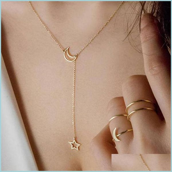 chokers tiny star necklace for women short chain moon pendant gift ethnic bohemian choker drop delivery 2021 jewelry neckla bdejewelry dhf6y, Golden;silver
chokers tiny star necklace for women short chain moon pendant gift ethnic bohemian choker drop delivery 2021 jewelry neckla bdejewelry dhf6y, Golden;silver