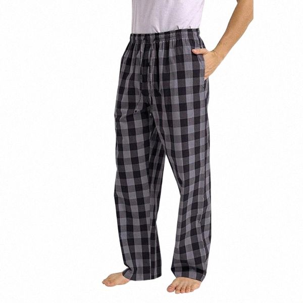 men's pants men's pants plaid print home straight casual long trouser large size loose elastic band comfortable 68h2#, Black
men's pants men's pants plaid print home straight casual long trouser large size loose elastic band comfortable 68h2#, Black