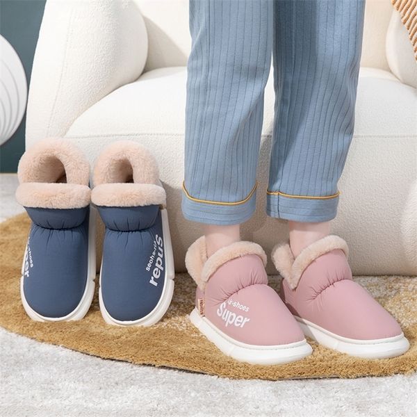 slippers winter slippers men waterproof eva thick soled warm fur plush slipper women snow boots fashion outdoor couple cotton shoes 220913, Black
slippers winter slippers men waterproof eva thick soled warm fur plush slipper women snow boots fashion outdoor couple cotton shoes 220913, Black