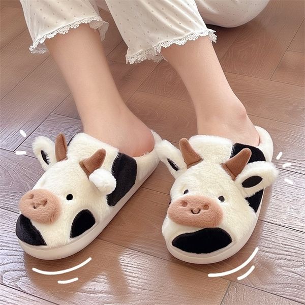 slippers comwarm cute animal plush slipper for women girls fluffy winter warm furry slippers woman cartoon milk cow home cotton shoes 220913, Black
slippers comwarm cute animal plush slipper for women girls fluffy winter warm furry slippers woman cartoon milk cow home cotton shoes 220913, Black