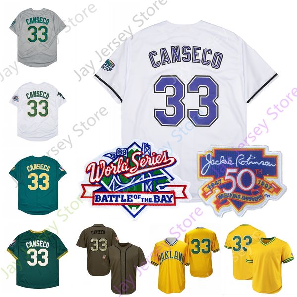 jose canseco jersey 33 1989 home away white grey green yellow button pullover all stitched, Blue;black
jose canseco jersey 33 1989 home away white grey green yellow button pullover all stitched, Blue;black