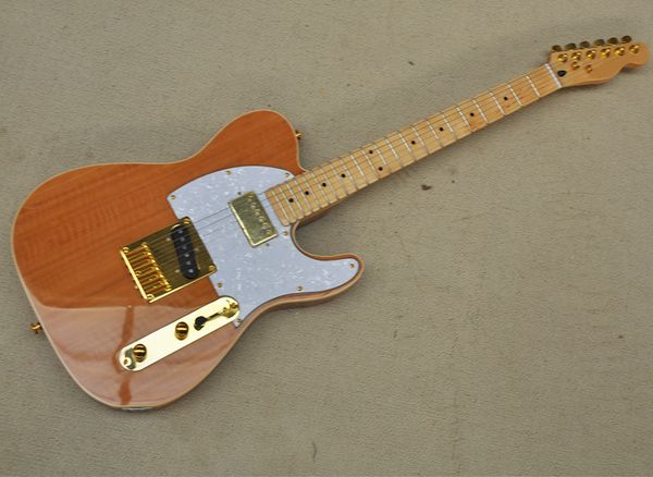 6 strings natural wood color electric guitar with maple fretboard white pearled pickguard can be customized as request
6 strings natural wood color electric guitar with maple fretboard white pearled pickguard can be customized as request