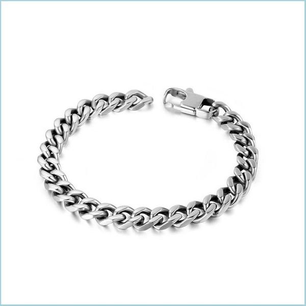 link chain men bracelet sier color stainless steel bangle curb cuban chain bracelets male accessory hip hop party rock j mjfashion dhdpg, Black
link chain men bracelet sier color stainless steel bangle curb cuban chain bracelets male accessory hip hop party rock j mjfashion dhdpg, Black