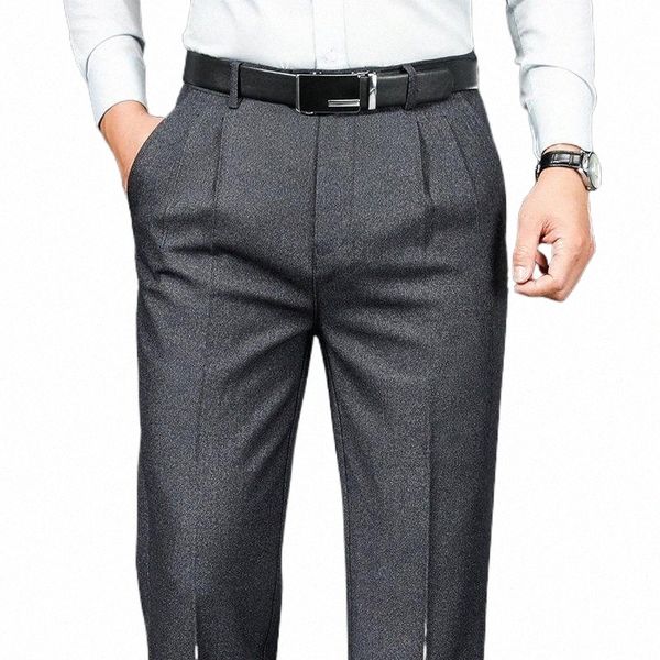 men's pants men's pants autumn and winter brand high waist straight loose men's business gentleman pure simple office father&, Black
men's pants men's pants autumn and winter brand high waist straight loose men's business gentleman pure simple office father&, Black