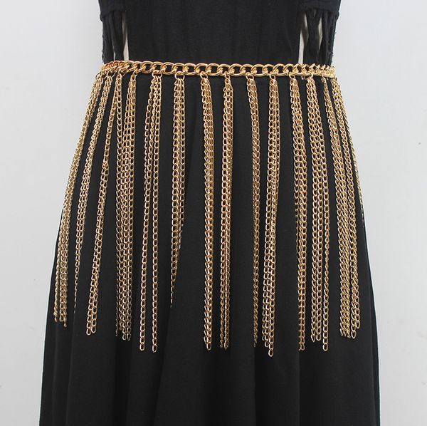 2022 luxury tassel gold wide waist belt female night club body chain european ladies belt cinture, Black;brown
2022 luxury tassel gold wide waist belt female night club body chain european ladies belt cinture, Black;brown