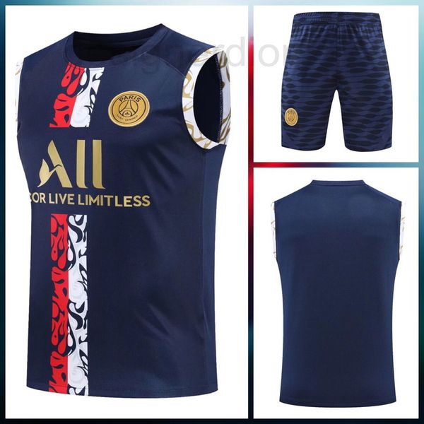 soccer sets/tracksuits designer 22-23 royal blue paris vest jerseys men's soccer training clothes 931t, Black
soccer sets/tracksuits designer 22-23 royal blue paris vest jerseys men's soccer training clothes 931t, Black