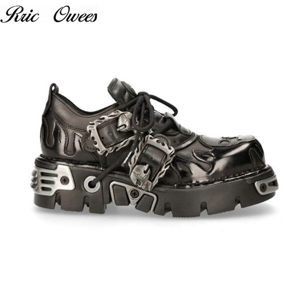 boots rric owees flame carved metal punk platform rock shoes mens womens same thicksoled casual wearresistant laces 220913, Black
boots rric owees flame carved metal punk platform rock shoes mens womens same thicksoled casual wearresistant laces 220913, Black