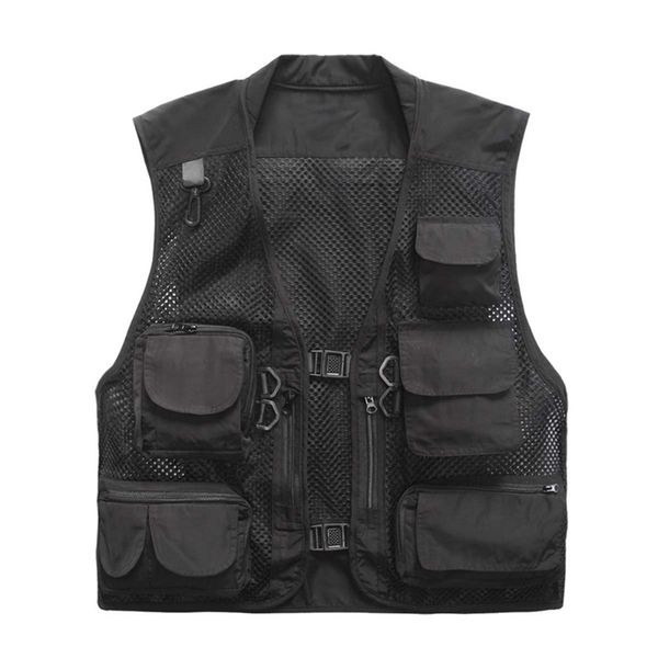 men's vests plus size multi pockets vest men summer mesh breathable pography waistcoat reporter director casual vest work uniform vt-12, Black;white
men's vests plus size multi pockets vest men summer mesh breathable pography waistcoat reporter director casual vest work uniform vt-12, Black;white