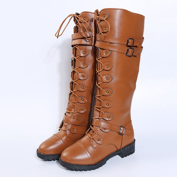 boots large size 34 43 women s fashion round toe thick heel rivet belt buckle pu women boot knight bota feminina 220913, Black
boots large size 34 43 women s fashion round toe thick heel rivet belt buckle pu women boot knight bota feminina 220913, Black