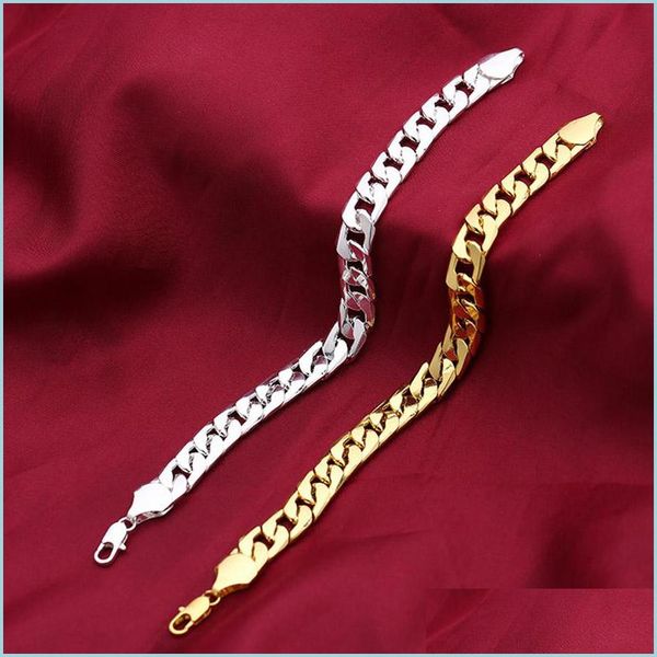 link chain classic cuban link chain bracelets 18k gold/platinum plated fashion men jewelry hip hop perfect accessories p carshop2006 dhxns, Black
link chain classic cuban link chain bracelets 18k gold/platinum plated fashion men jewelry hip hop perfect accessories p carshop2006 dhxns, Black
