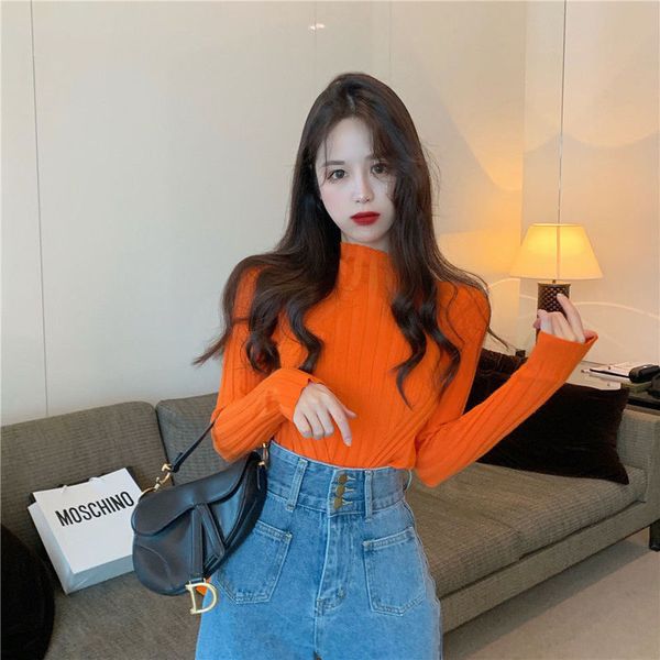 women s sweaters autumn winter turtleneck knitted slim long sleeve inner wear sweater 220913, White;black
women s sweaters autumn winter turtleneck knitted slim long sleeve inner wear sweater 220913, White;black