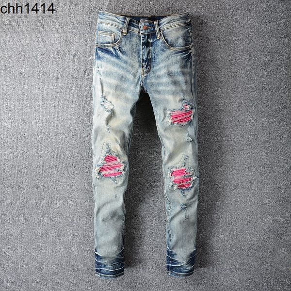 casual hip hop high street worn out and worn washed splash ink color painting slim fit jeans men's, Blue
casual hip hop high street worn out and worn washed splash ink color painting slim fit jeans men's, Blue