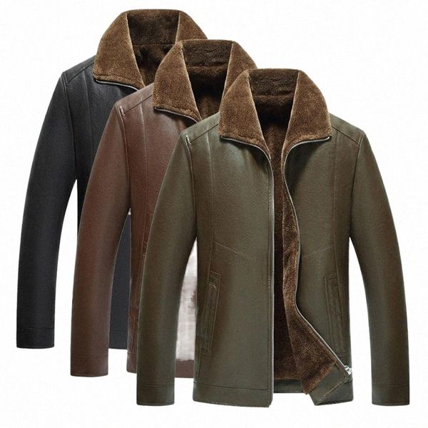 men's fur & faux fur men's fur & faux middle-aged jacket plus velvet pu casual leather and in one korean clothing men winter coat, Black
men's fur & faux fur men's fur & faux middle-aged jacket plus velvet pu casual leather and in one korean clothing men winter coat, Black